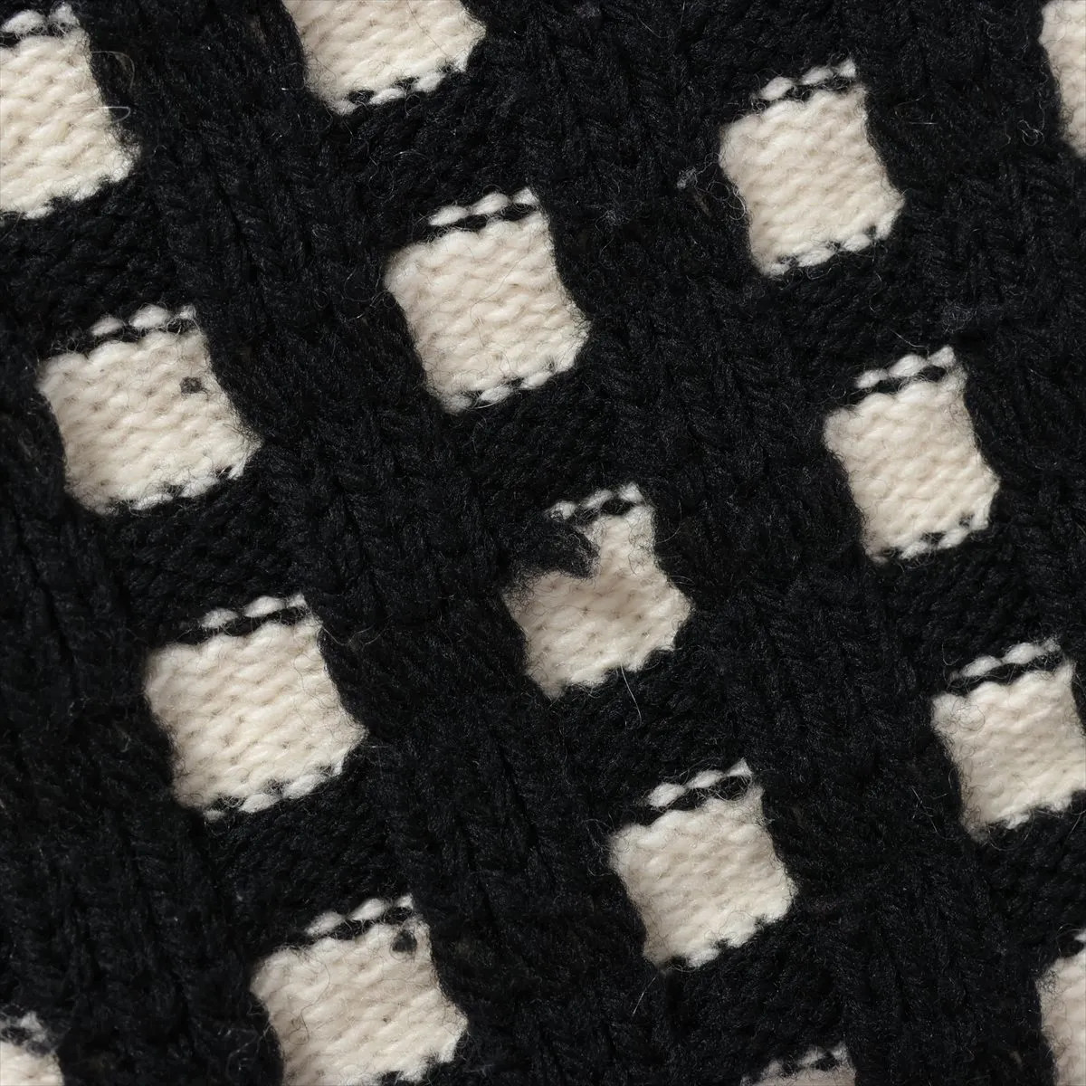 Dior Wool & Cashmere Knit S Men's Black × White  343M634AT709 There are hairball thumbnail 8