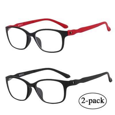 2x Lesebrille mattes Gestell Unisex Herren Damen leicht Lesebrille 1,0 bis 4,0