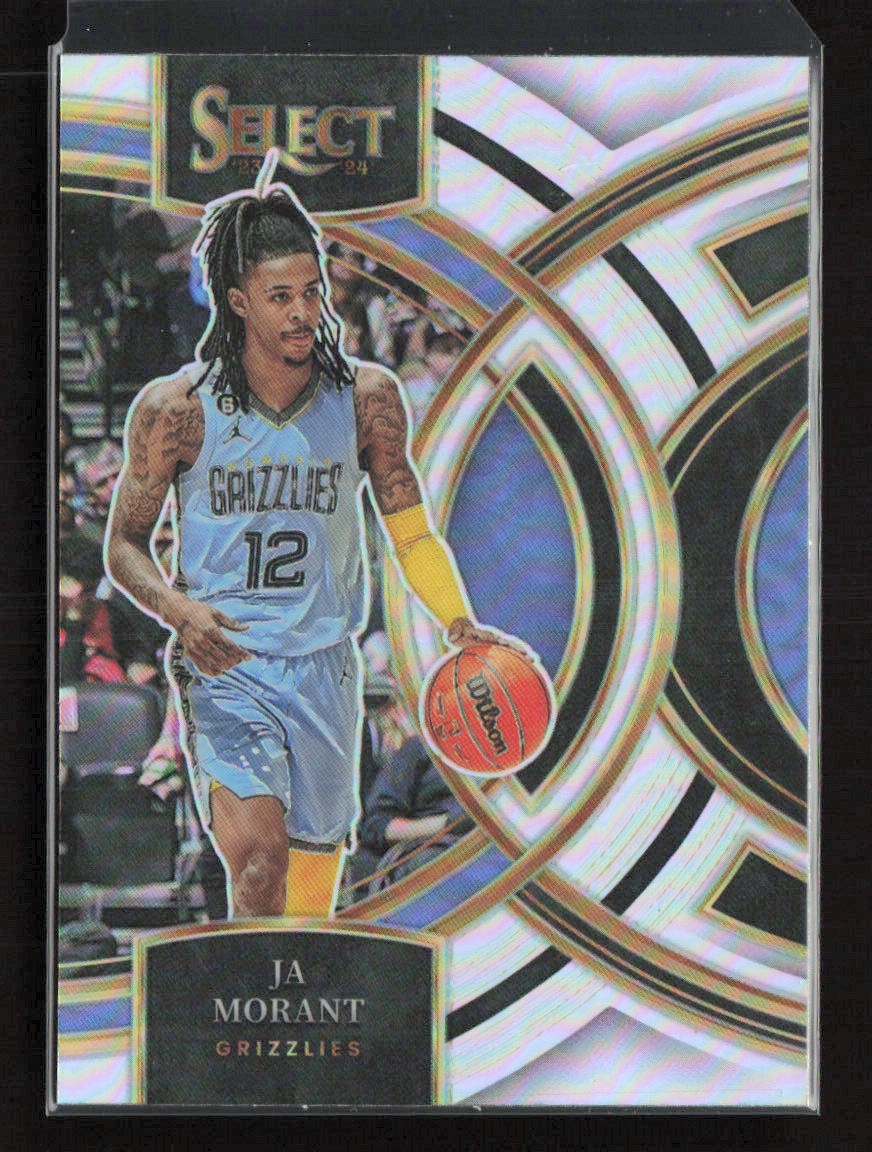 2023-24 Panini Select Silver Prizms #136 Ja Morant Memphis Grizzlies