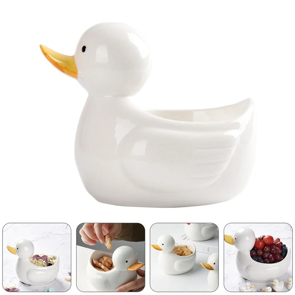 1Pc Ceramic Dessert Bowl Adorable Design Snack Bowl Breakfast Sushi Bowl