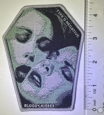 type o negative White Border Coffin Woven Patch