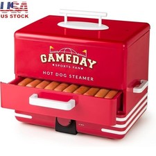 Hot Dog Steamer Cooks 20 Hot Dogs 8 Buns Easy Clean Multi-Function Ideal Parties