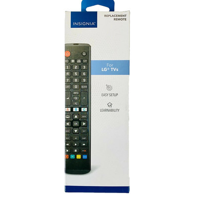 Universal LG Insignia NS-RMTLG21 Replacement Learning Remote for LG TVs Black