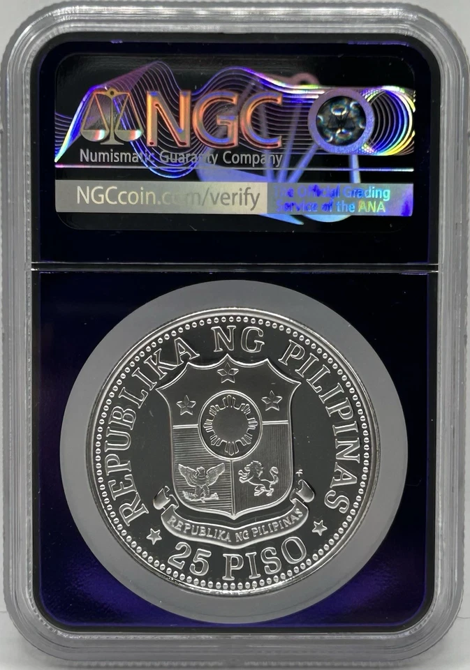 1976 Philippines S 25 PISO Native With Wheat Stalks - NGC PF69 ULTRA CAMEO - Image 2 of 4