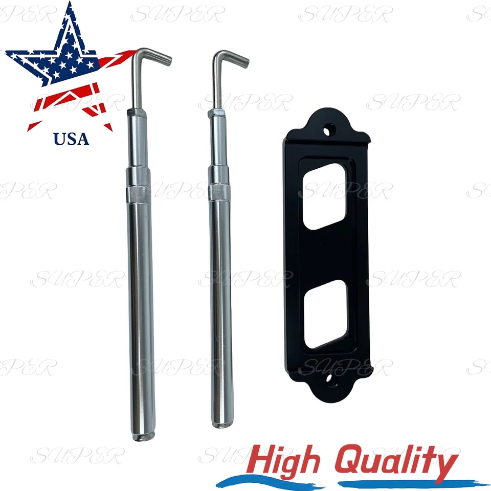 NEW For Honda Civic Battery Tie Down Kit Hold Down Rod With Tray Hooks BX101696 - Image 2 of 3