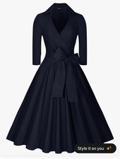 Women Dress MIUSOL Navy Blue Fit and Flare NWT XL