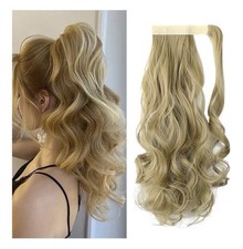 FELENDY 18" Ponytail Extension Ash Blonde-C New