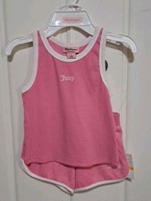 New with Tags JUICY COUTURE Girls Size 6 Pink 2 PC Short Set