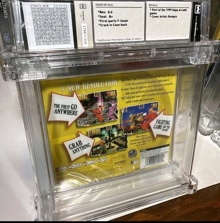 🌀 8.0 B+ SEALED 🌀 Power Stone 🌀 SEGA Dreamcast 🌀1999 🌀 WATA 🇺🇸 US Seller - Image 2 of 2