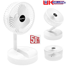 Telescopic Cordless Fan Cooling Wireless Folding Portable USB Rechargeable Fan
