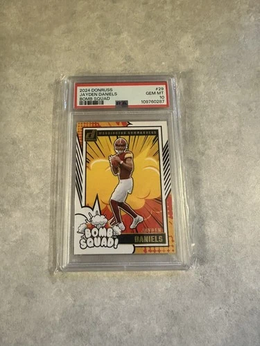 2024 PANINI DONRUSS JAYDEN DANIELS BOMB SQUAD PSA 10 GEM MT 🔥