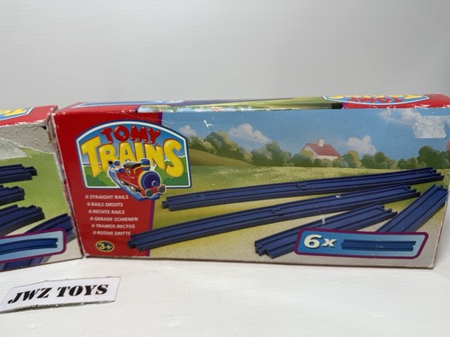 Vintage TOMY Trains Dark Blue Rails 6 curve & 6 straight Rare - Bundle - 599 - Picture 2 of 10