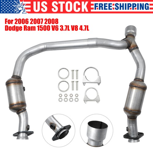 Y Pipe Catalytic Converters For 2006-2008 Dodge RAM 1500 V6 3.7L/V8 4.7L 645233