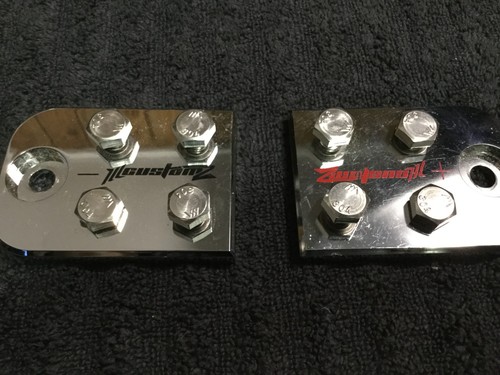 Pair ILL Customz 4 Spot Flat Lug Style Battery Terminal Blocks BOLT USE ONLY