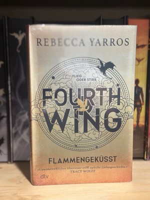 Fourth Wing German Special Edition with Sprayed Edges Sealed FLAMENGEKÜSST