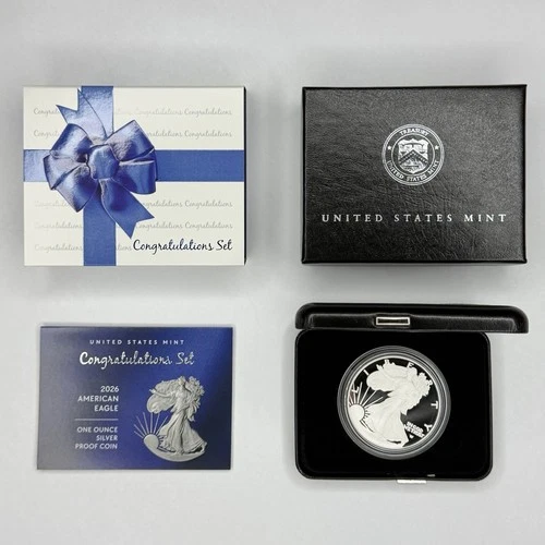 2026 Congratulations Set with 2026 P American Eagle Proof - IN HAND