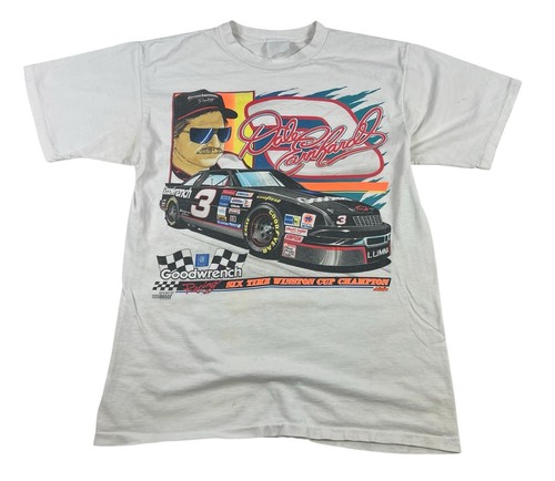 Vintage 90s Dale Earnhardt 6 Time Champion Nascar T-Shirt Single Stitch Medium