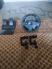 PXN V900 Gaming-Lenkrad mit Pedalen 270°900° PC PS4 Xbox Switch Schwarz