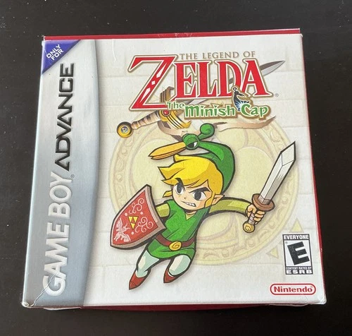 Legend of Zelda: The Minish Cap (Game Boy Advance, 2005) Game, Box, Instructions