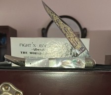 Fight’n Rooster MOP “The Captain’s Rooster” FL Knife Club Texas Toothpick X-Mass