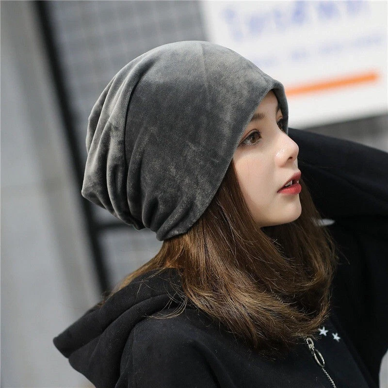 Winter Beanie Cap Warm Hat Knit Plain Ski Skull Cuff Slouch Women Men Hot - Image 2 of 4