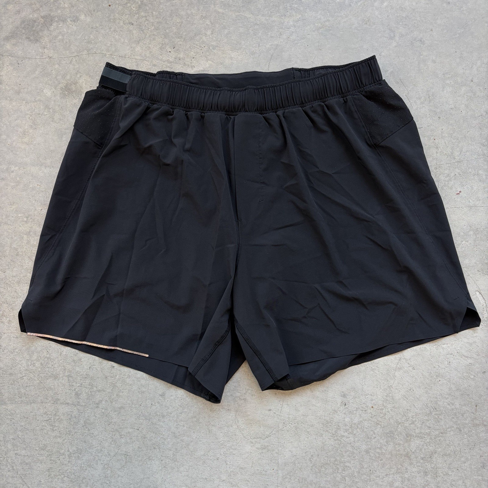 Lululemon Surge 6” Shorts Lined Black Gym Athletic Running Performance M7A99S XL