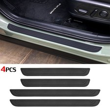 4x Black Trim Car Door Sill Scuff Cover Panel Step Protector For Nissan Versa