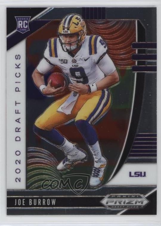 2020 Panini Prizm Draft Picks Draft Picks Rookies Joe Burrow #105 Rookie RC