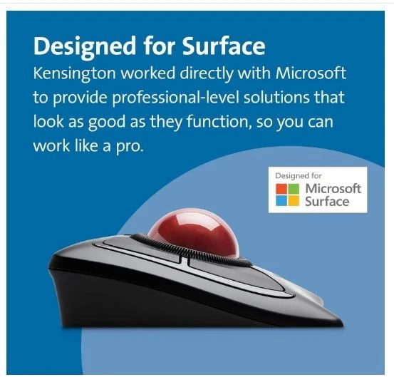 Kensington Expert Mouse - Wireless Ergonomic TrackBall Mouse for PC, Mac and Win - Image 3 of 4