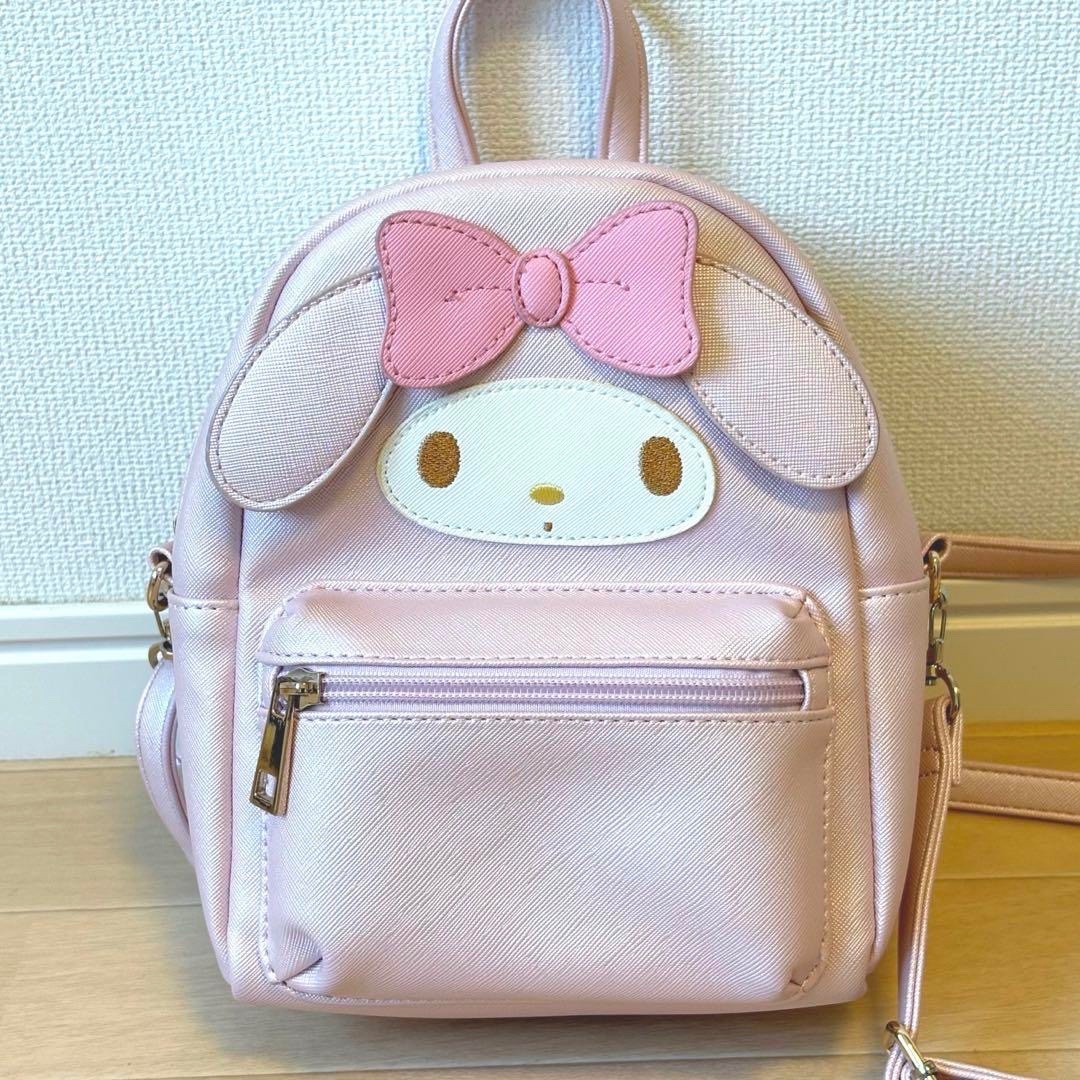 Mochila Sanrio My melody Kawaii rosa como nueva Se puede utilizar como bolso ...