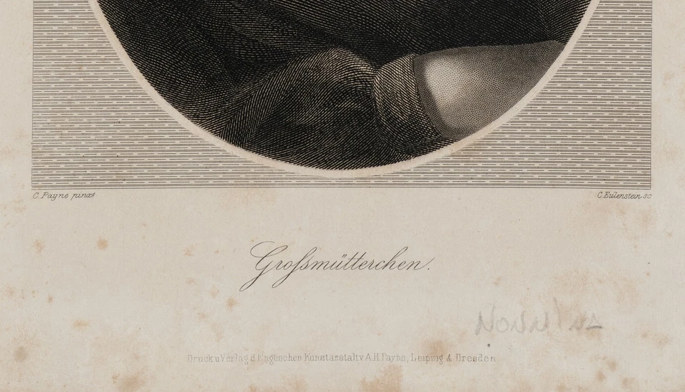 EULENSTEIN (19.Jhd) nach PAYNE (19.Jhd), Porträt einer älteren Frau, Sst. - Bild 4 von 4