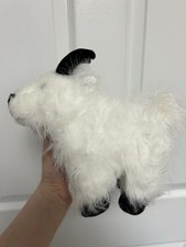 Y2K Ganz Webkinz Mountain Goat Fluffy White Plush - No Code