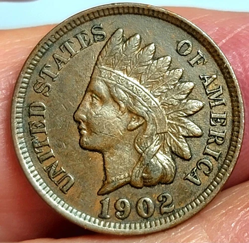 1902 INDIAN CENT XF/AU