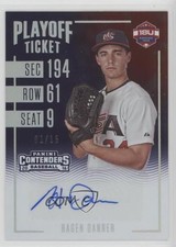 2016 Panini Elite Extra Edition Playoff Ticket 1/15 Hagen Danner Auto 2r7