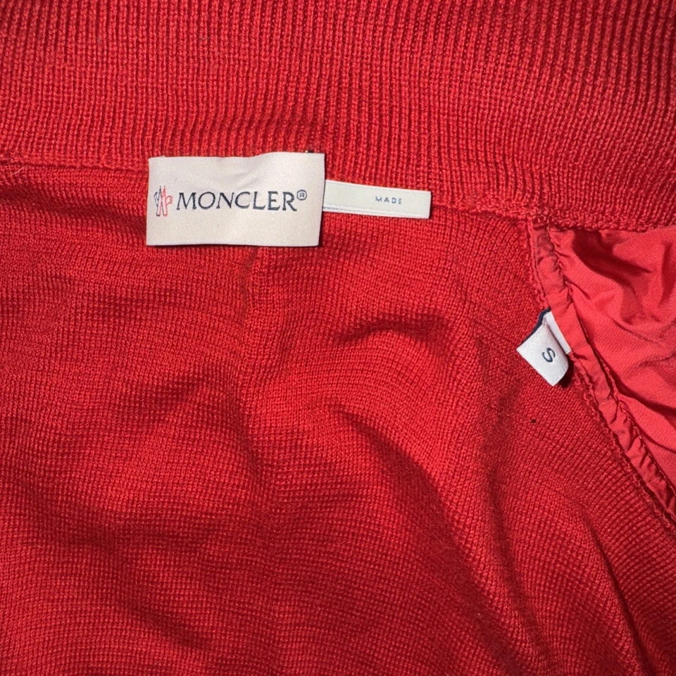 Moncler Light Weight Wool Nylon Jacket Red Size S Pre Owned Authentic - Image 2 of 4