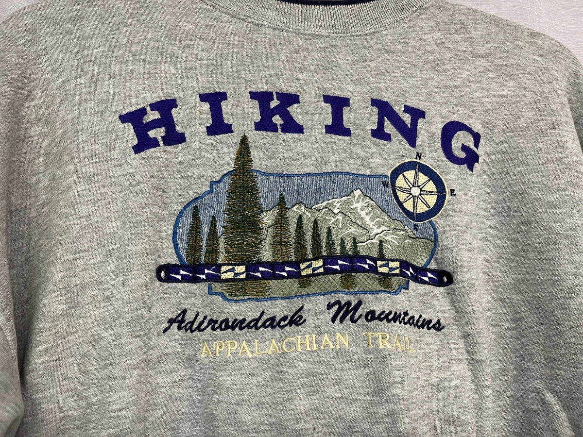Adirondack Mountains Appalachian Trail Hiking Mens XL Sweatshirt Vintage  90u0026#039;s | eBay