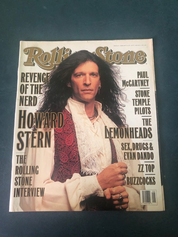 Rolling Stone Magazine Feb 1994 Howard Stern