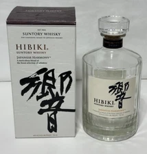 Hibiki Harmony Suntory Japanese Whiskey 750ml empty bottle w/ box -UNRINSED-