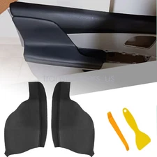 2pcs Door Armrest Replacement Cover Leather For Honda Odyssey 2011-2017 Black