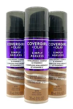 3 PACK - CoverGirl + Olay Simply Ageless 3-in-1 Foundation 1.0 oz - Soft Sable