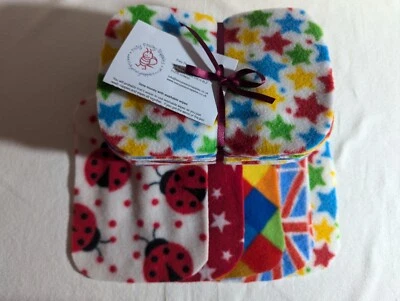 Easy Peasy value washable baby wipes x 20 Unisex prints Fleece Baby Wipes