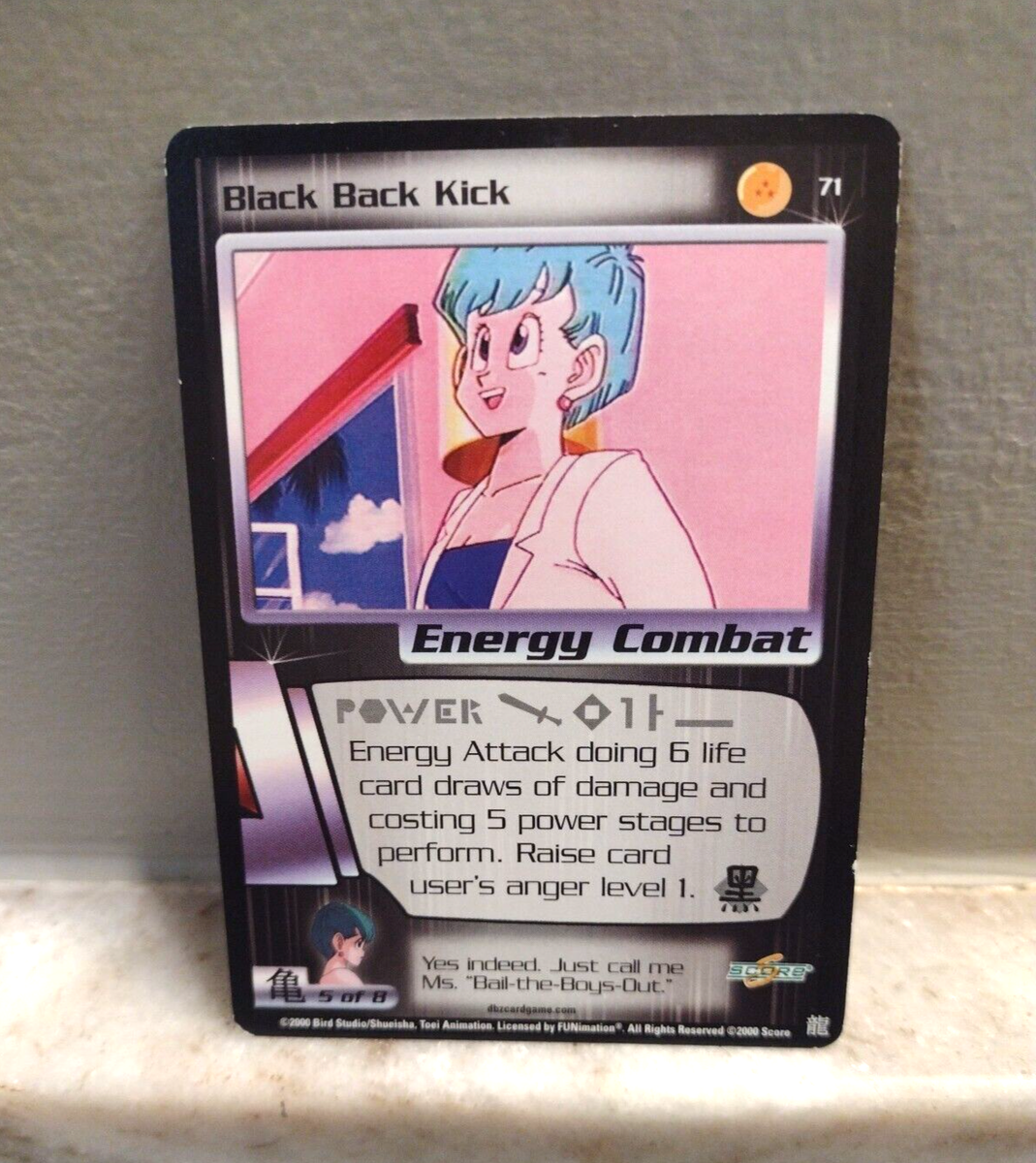 Black Back Kick - Dragon Ball Z DBZ CCG Score Card #71 | eBay