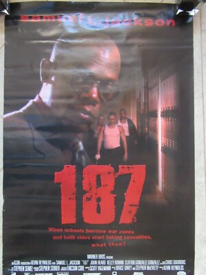 Original Movie Film Poster 187 Samual L Jackson Ebay