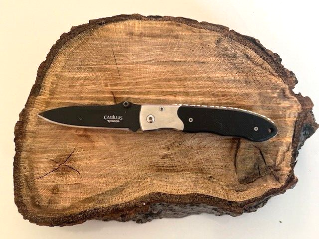 CAMILLUS Ti Folding knife VG-10 Steel Blade BLACK Stainless Steel Handle - Great
