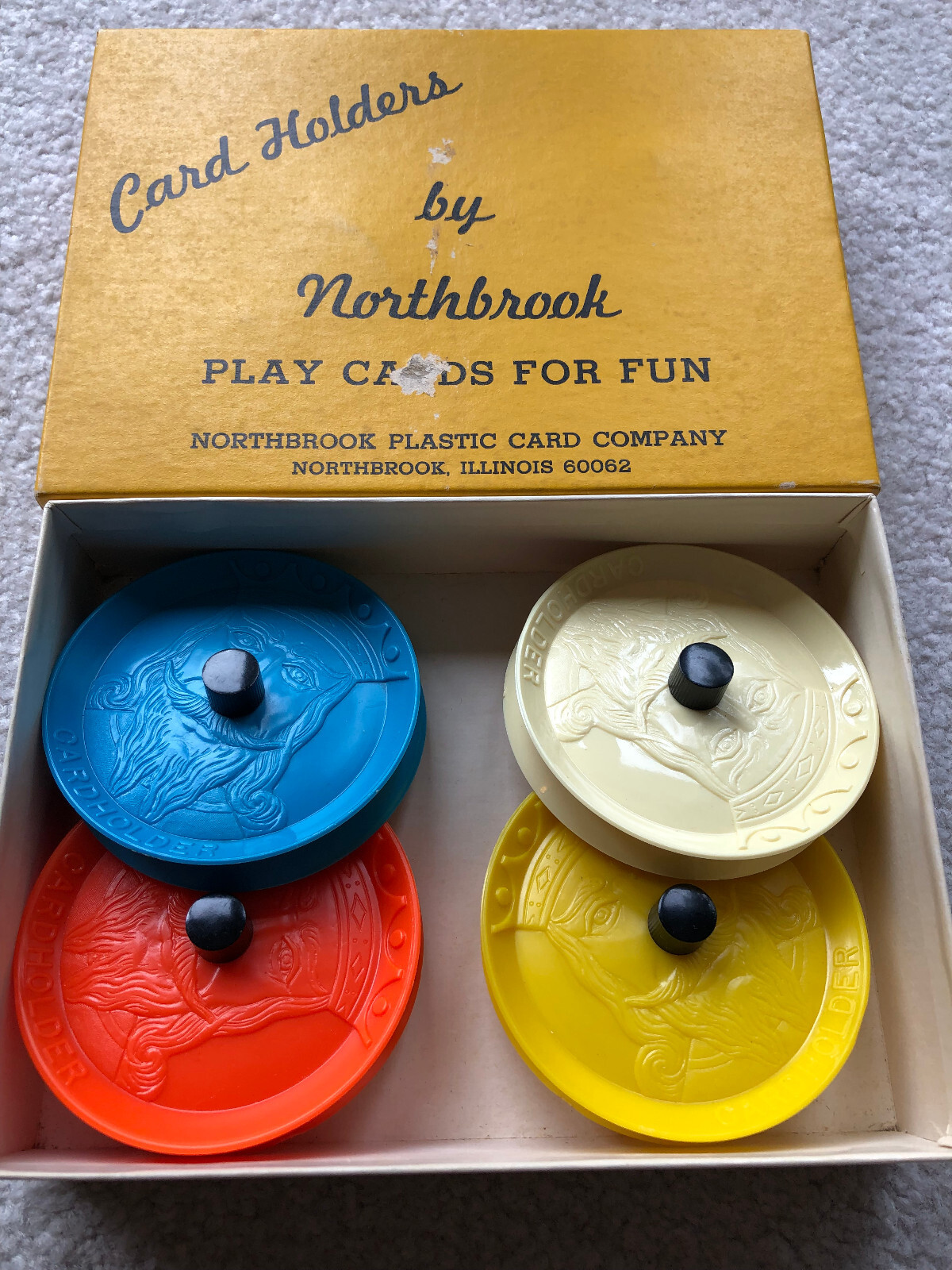 Vintage Card Holders, Original Box, Northbrook Plastic Card Co. eBay