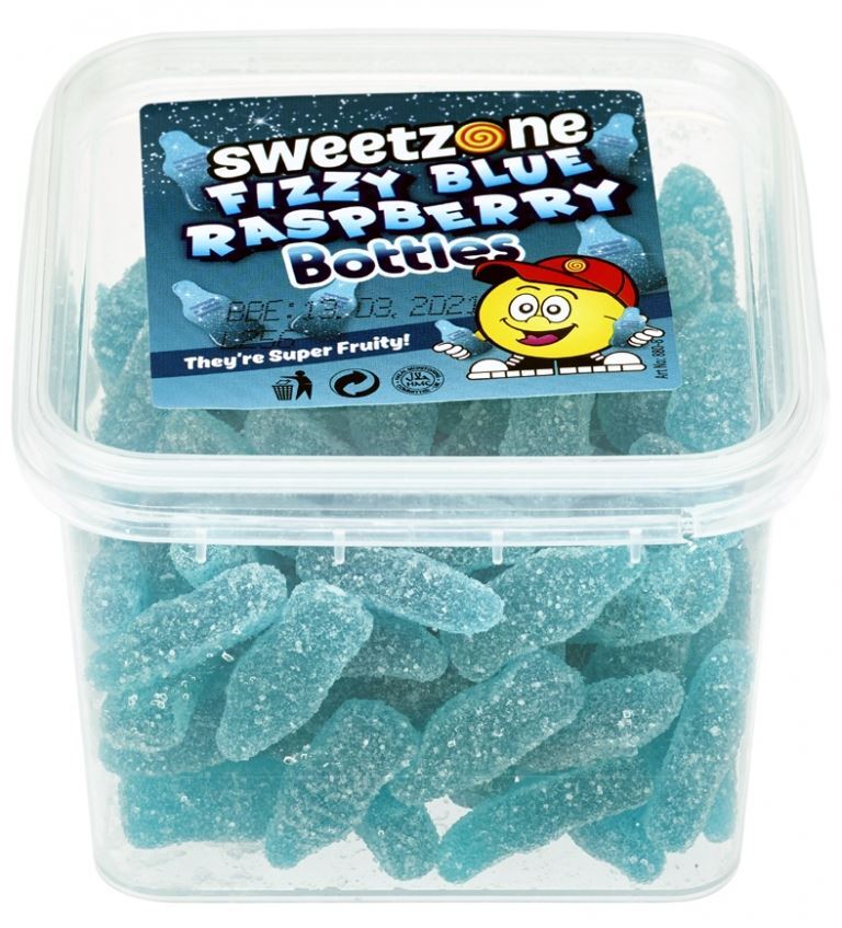 Blue Raspberry Bottles 170G Tub HMC Certified Halal