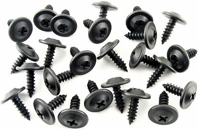#ad #ad #8 x 1 2quot; Phillips Flat Top Black Trim Screws 1 2 Washer Head Qty 25 #1933BB $12.95