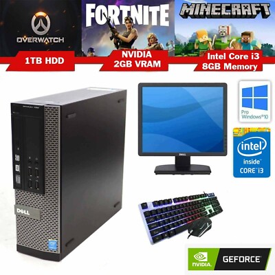 Tani Windows 10 Intel Core I3 Nvidia Minecraft Fortnite Gaming Pc Bundle Ebay