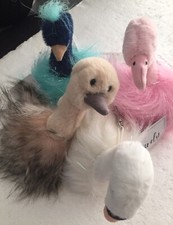 LOT OF 5 Purely Luxe Plush Keychain Clip Ons