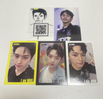 stray kids Lee Know I am who photocard 5 piece complete set